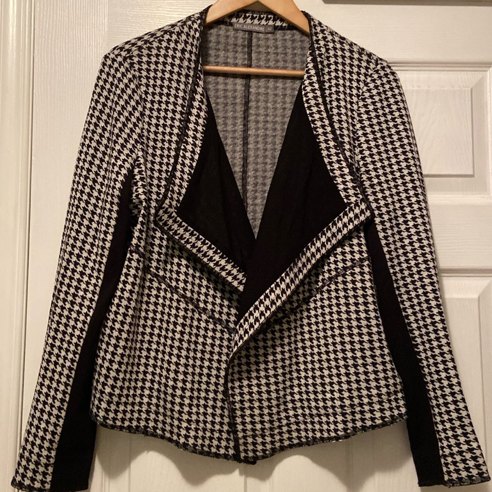 Eric Alexandre Houndstooth knit cardigan